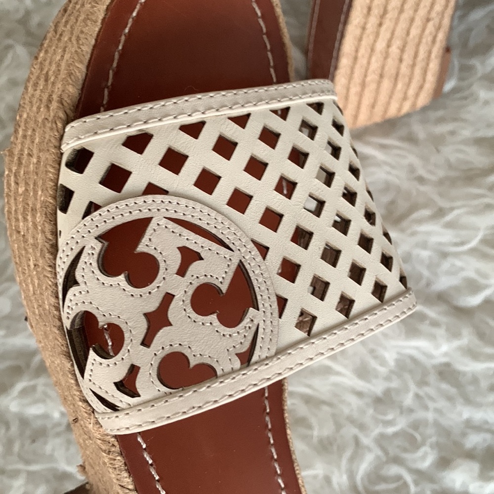 Tory Burch BasketWeave Womens Sandals Like New Gem